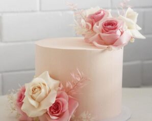 Blush pink cake