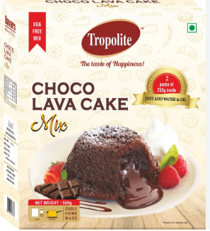 EGGLESS CHOCOLATE LAVA MIX 500GMS(REPACKED)