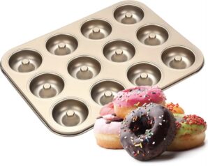 12 Cavity Aluminium Doughnut Mould 鋁製甜甜圈12孔烘焙模具