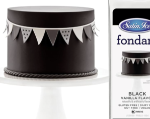 Satin Ice Black Vanilla Fondant 黑色/香草卷翻糖