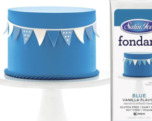 Satin Ice Blue Vanilla Fondant 藍色/香草卷翻糖