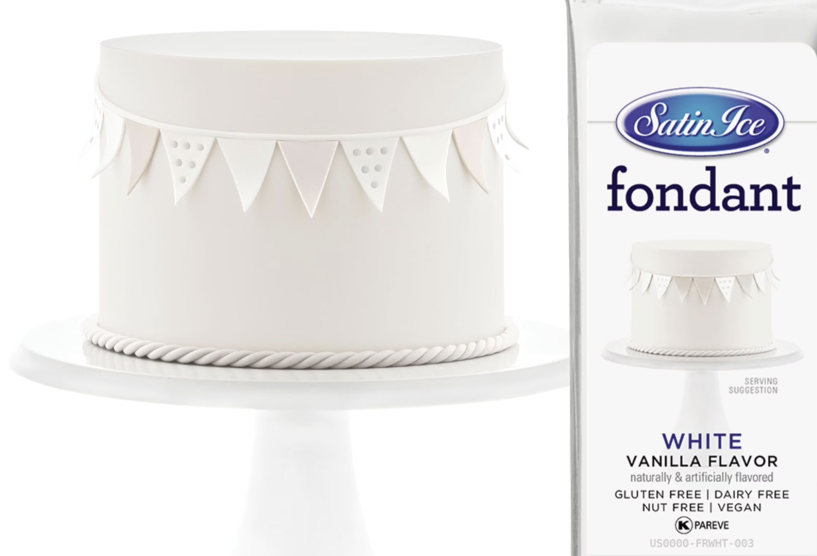 Satin Ice White Vanilla Fondant 白/香草卷翻糖