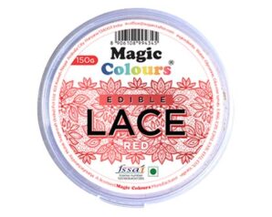 Magic Colours Red Edible Lace 紅色可食用蕾絲
