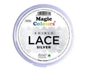Magic Colours Silver Edible Lace 銀色食用蕾絲